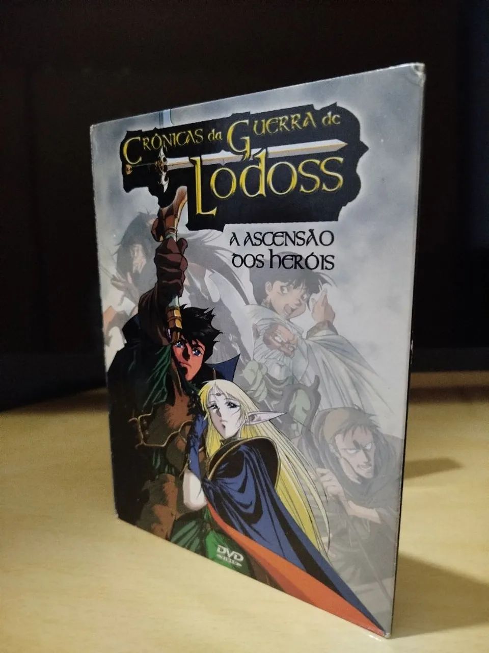 Box com 3 dvds Crônicas da Guerra de Lodoss - A Ascensão dos