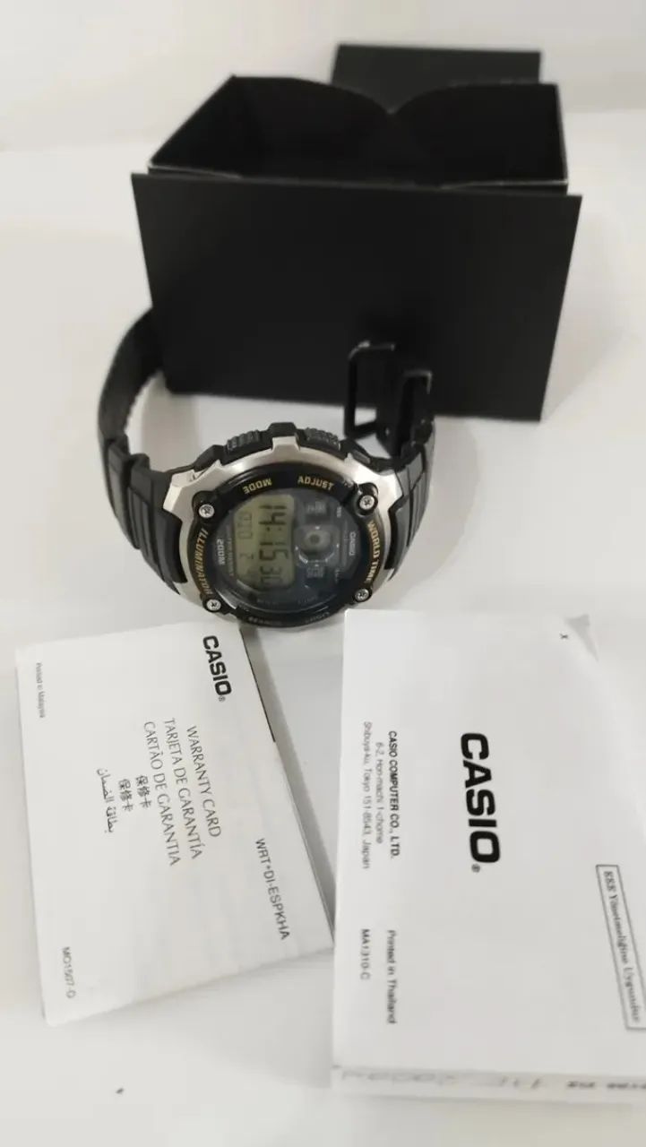 Relógio Casio Masculino Digital Standard Ae-2000w-9avdf Preto - Foto 4