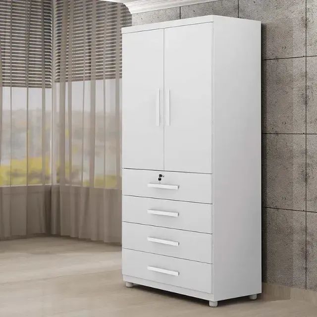 Guarda roupa de solteiro Maia com 2 portas e 4 gavetas - Foto 4