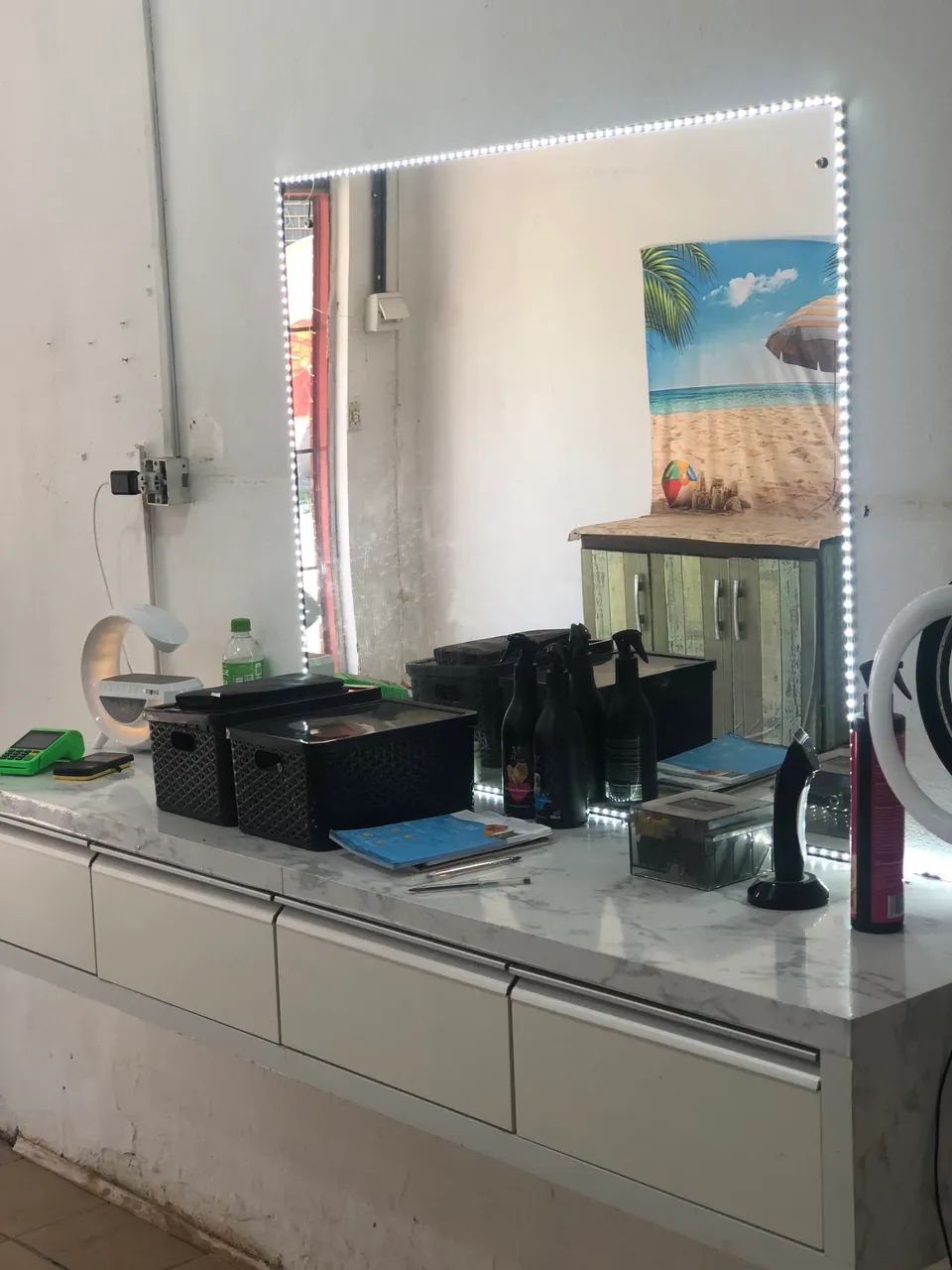 Banho e tosa em funcionamento 