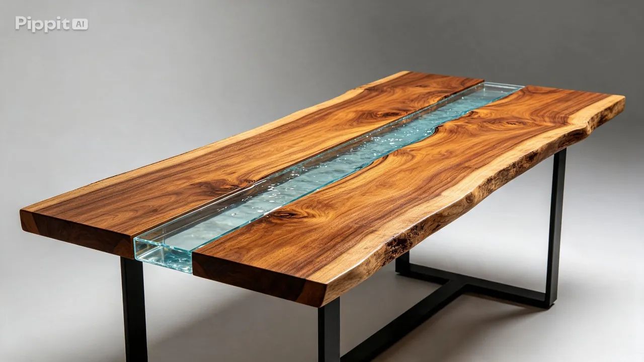 Mesa com resina - Foto 4