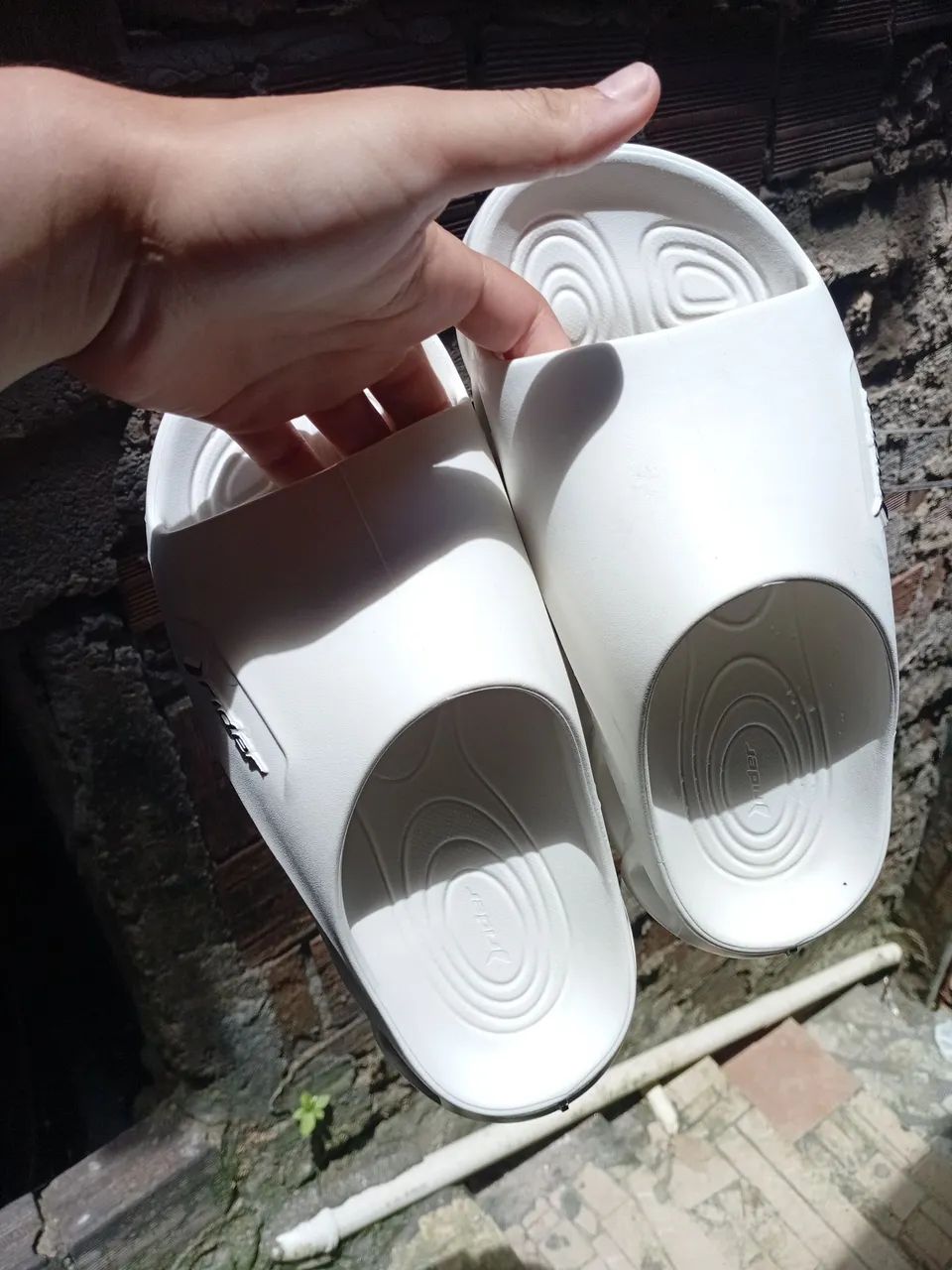 Chinelo Slide Rider Branco N°42 - Foto 4