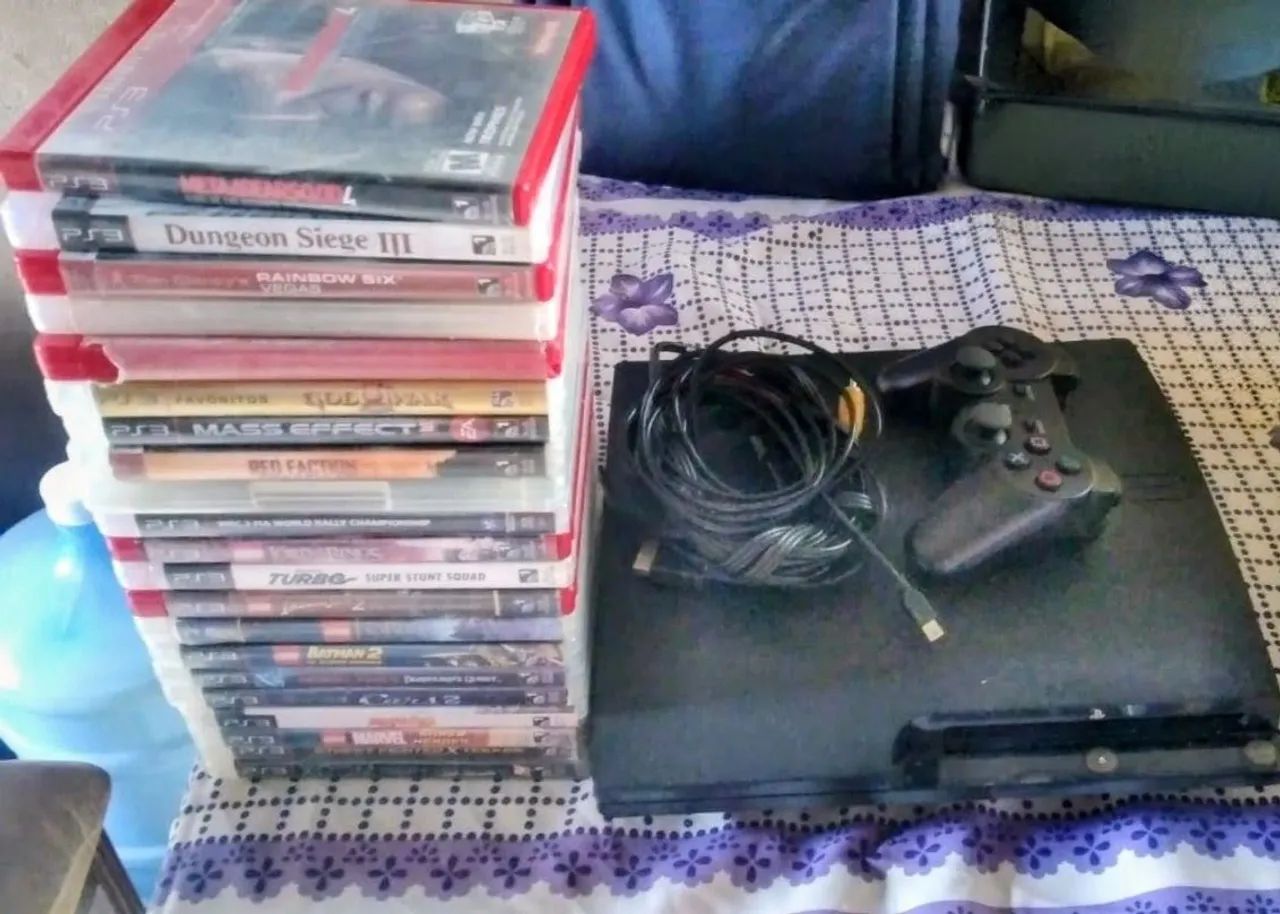Playstation 3 ótimo com 1 controle e 14 jogos, aceitamos Pix e parcelamos nos cartões  - Foto 6