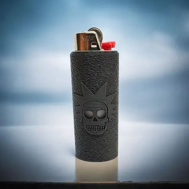 Capa de Isqueiro Bic Rick Caveira - Foto 3