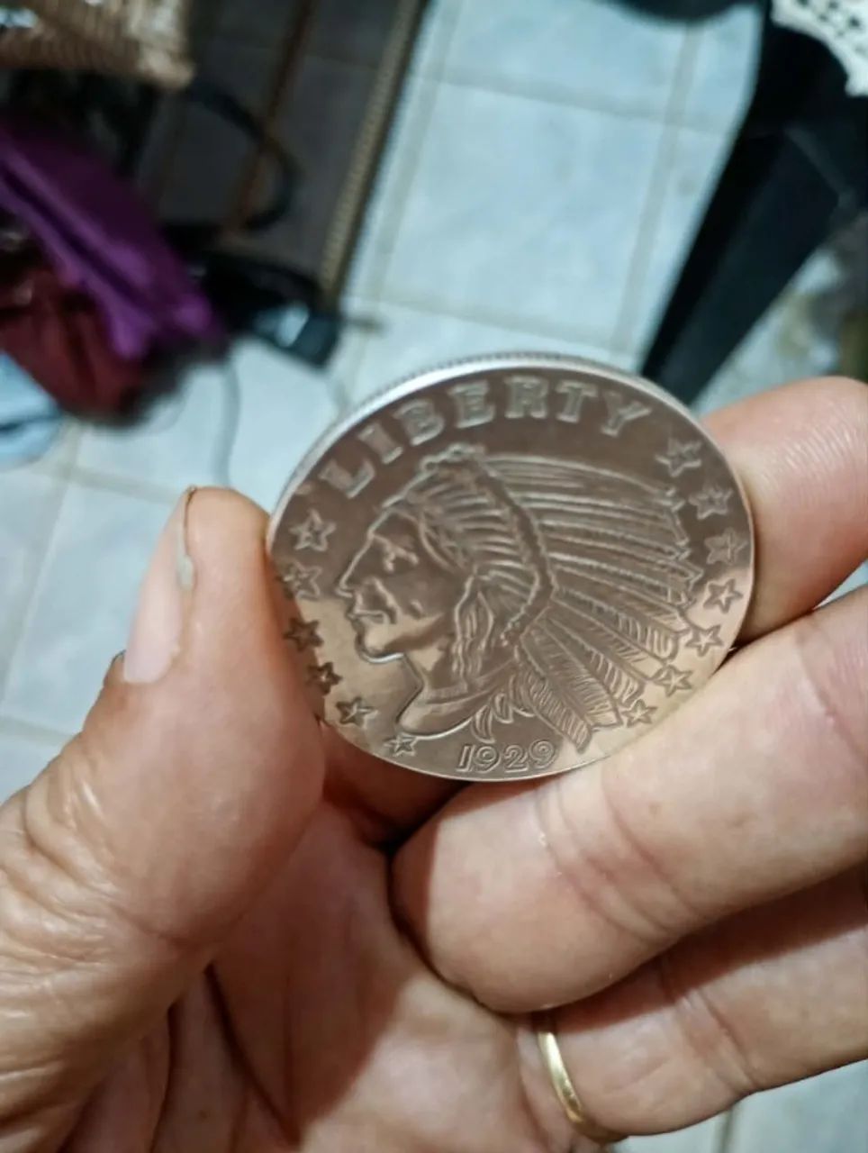 Moeda Dobrão de Prata (999) com 32g