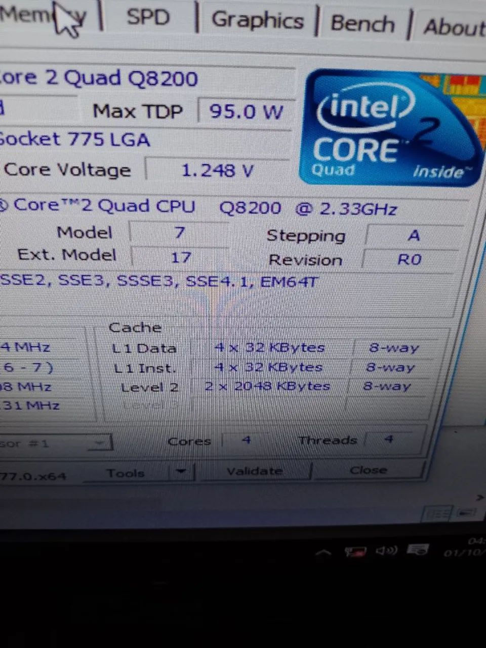 PC cpu core 2QUAD DESAPEGO 4gb DDR2  HD 250 Windows 10 - Foto 4