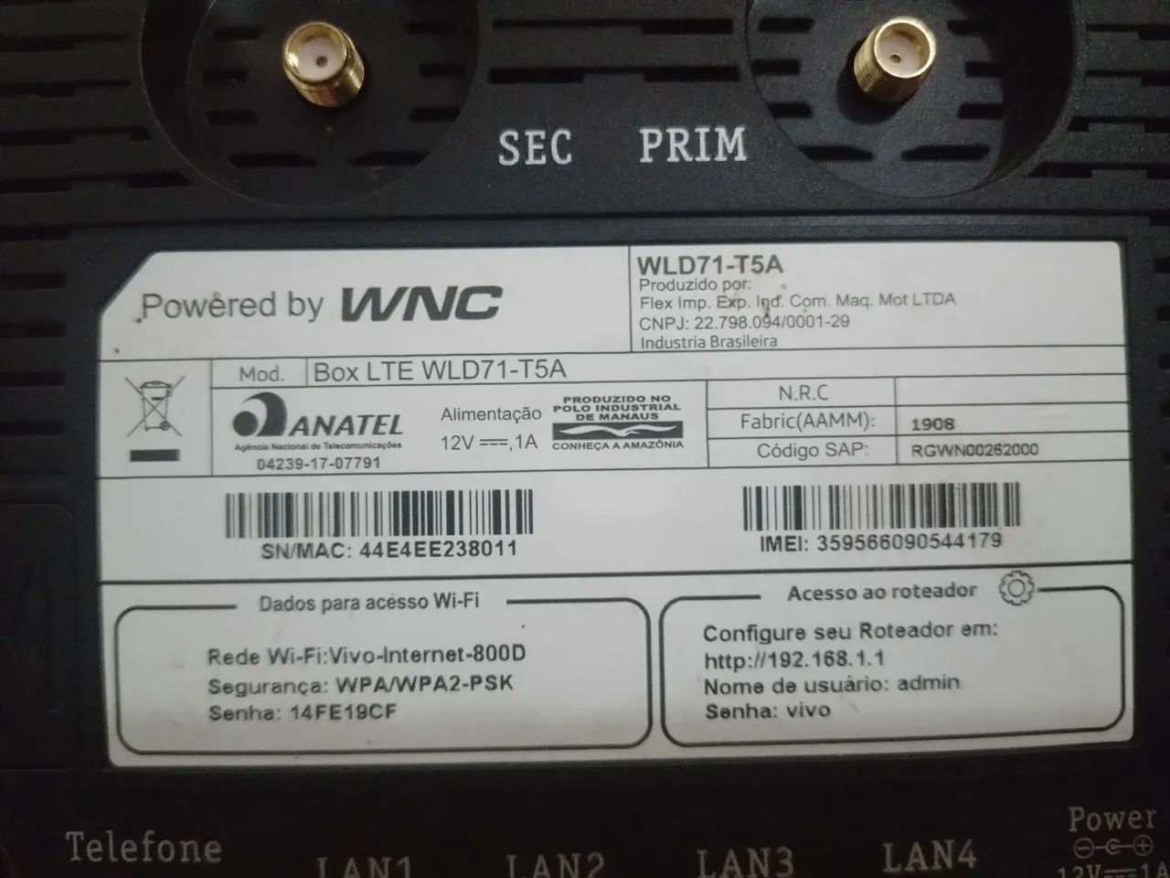 Roteador VIVO 4G desbloqueado  - Foto 5