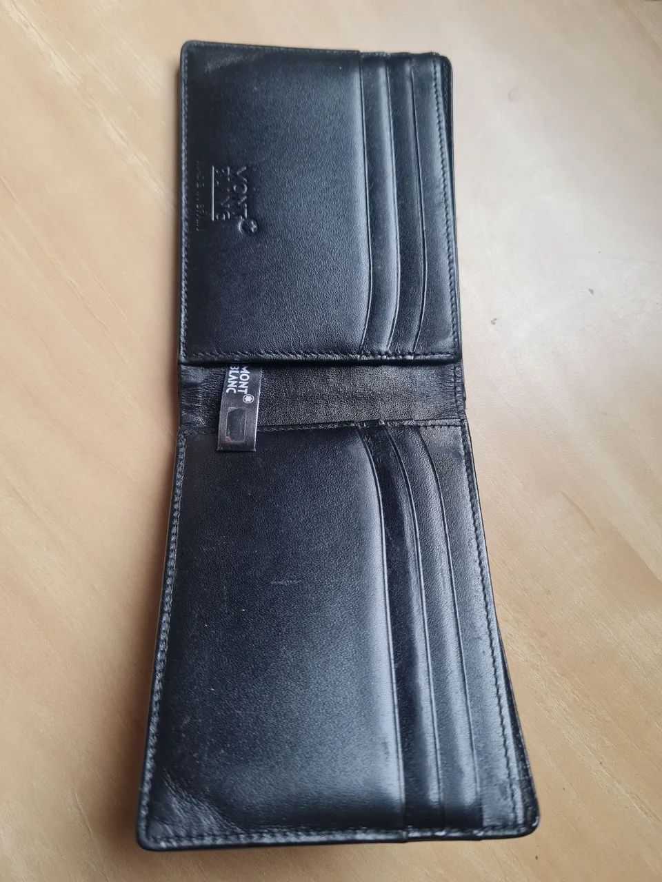 Carteira Montblanc Meisterstuck Bifold Preto 6cc Original  - Foto 5