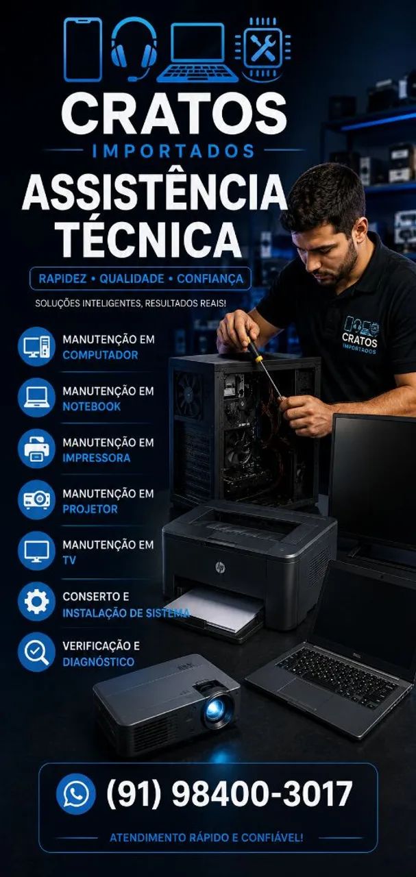 ? Assistência Técnica | PC, Notebook, TV, Impressora, Projetor e Celular ?