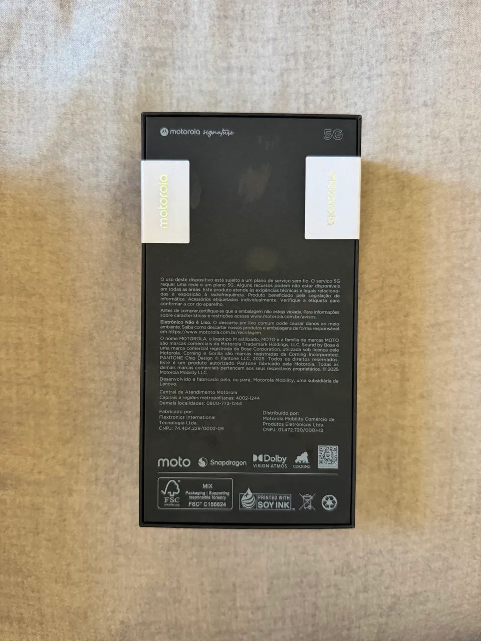 Motorola Signature Preto Lacrado
