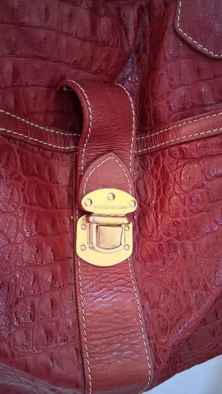 Bolsa Monica Sanches/100%Couro - Foto 5