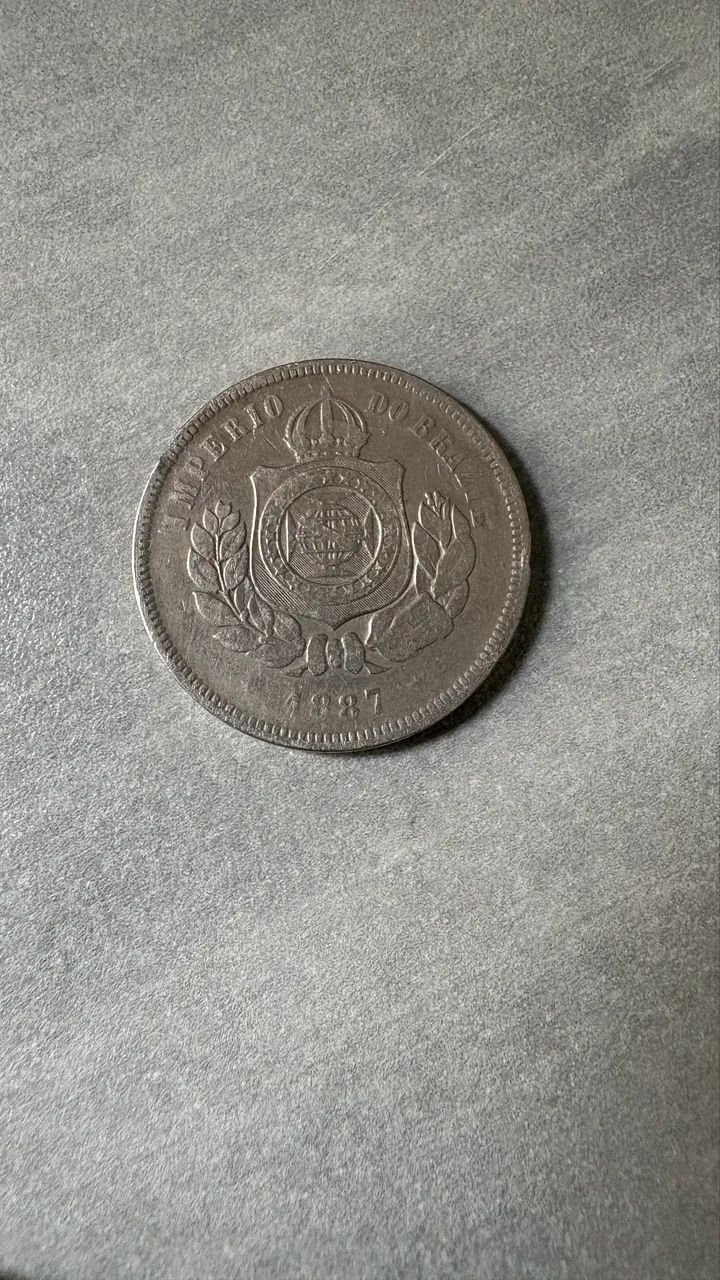 Moeda Antiga 1887 de 200R  - Foto 2