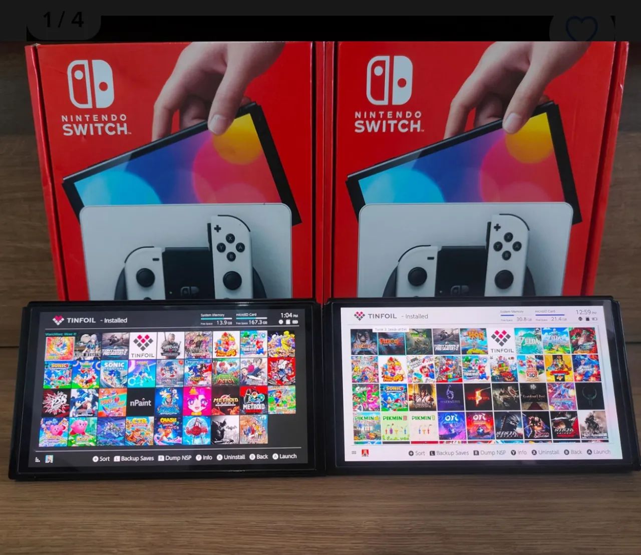 Nintendo Switch Oled 256gb desbloqueado completo - Foto 2