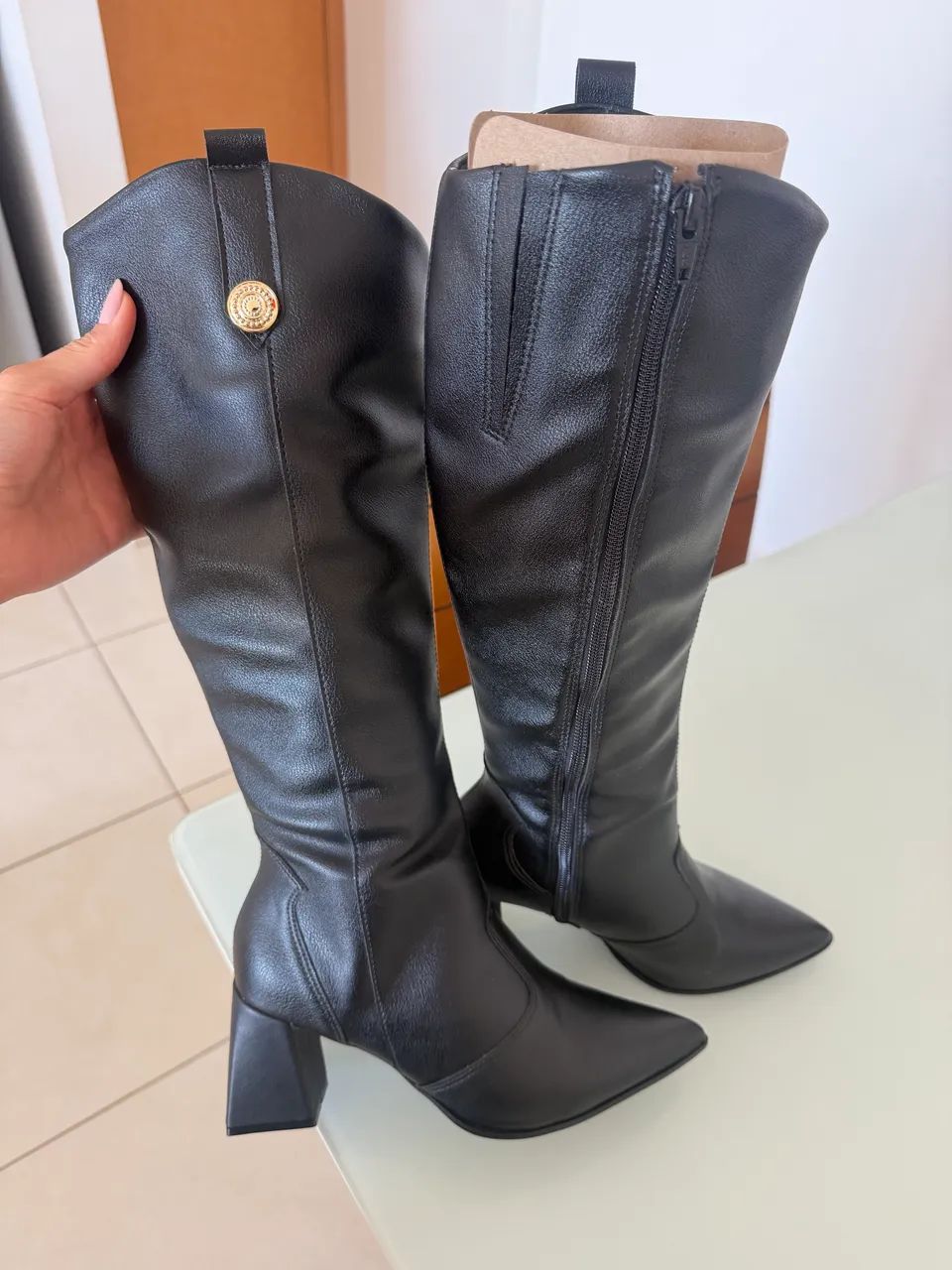 Bota preta 36 lindíssima 