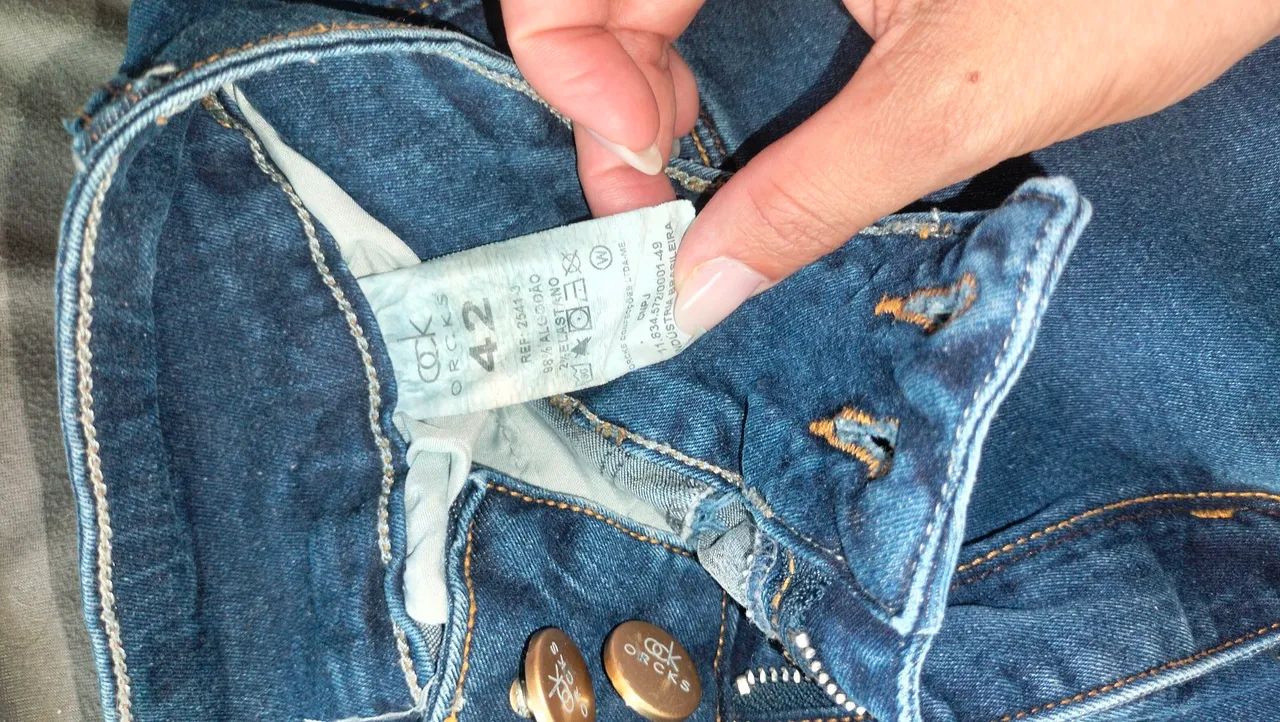 Calça jeans n 42 com elastano  - Foto 3