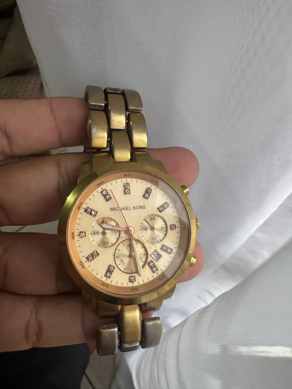 Michael Kors dourado e prata