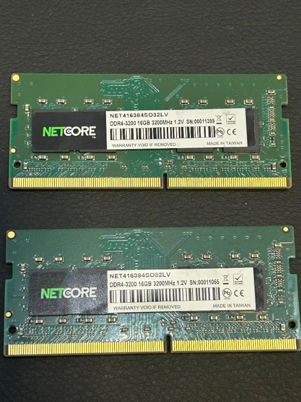 32GB DDR4 SODIMM para notebooks