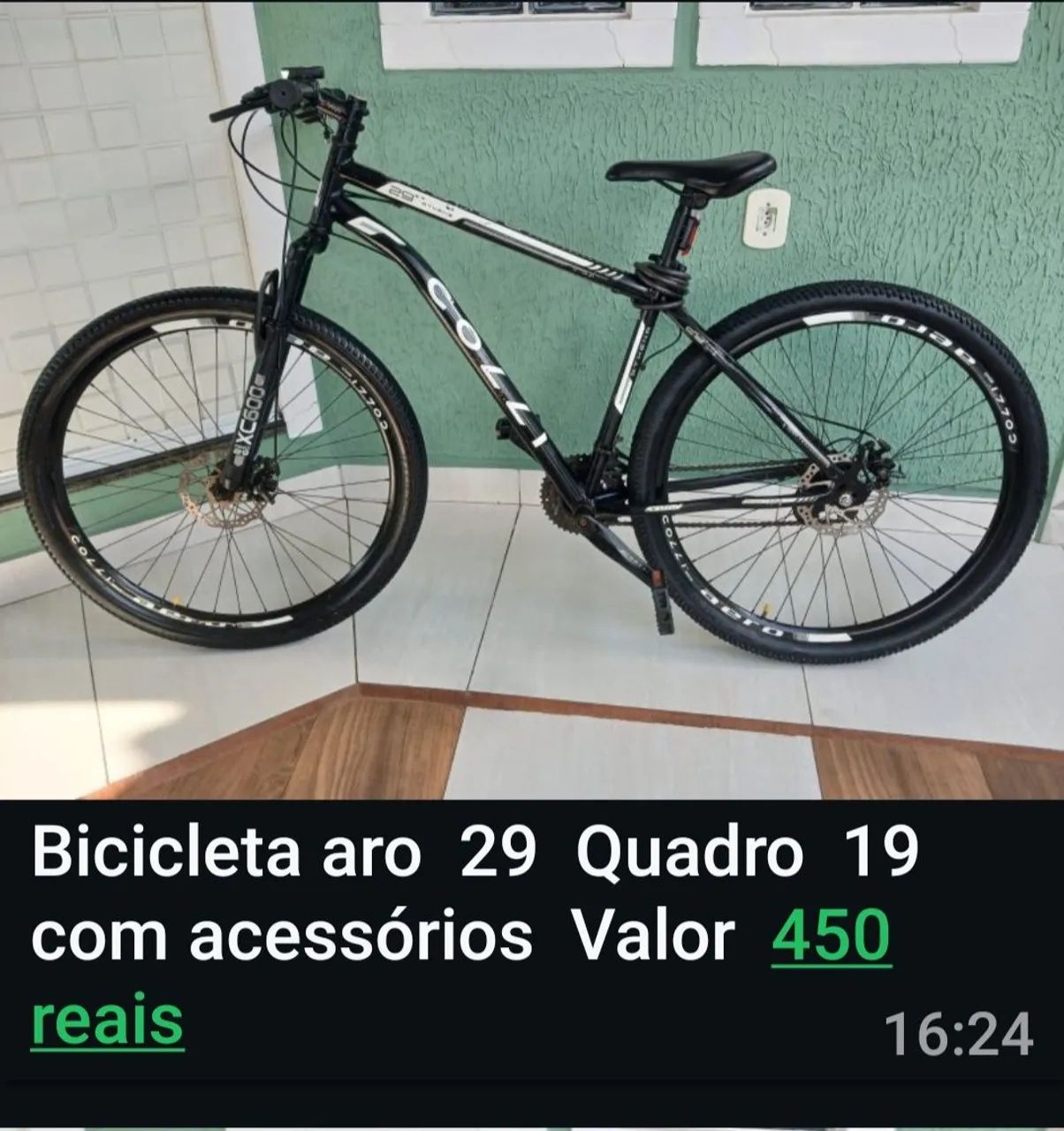 Bicicleta aro29 quadro19 com acessórios 