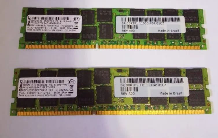 2 Memória 16GB DDR3 ECC 1600MHz Servidor 