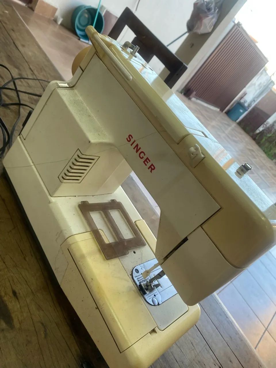Máquina de costura antiga singer