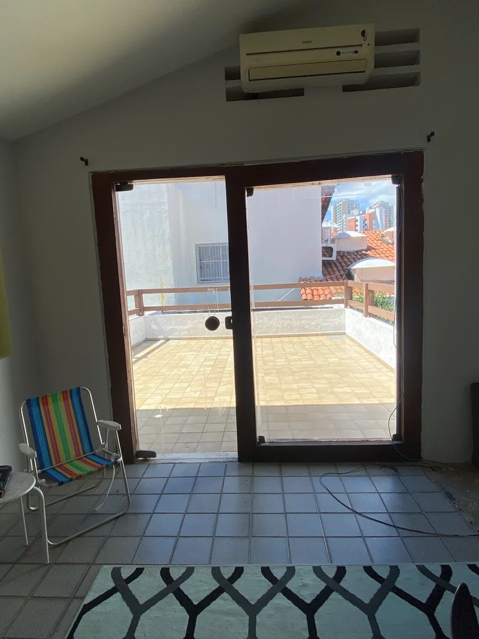 Porta completa de vidro temperado 