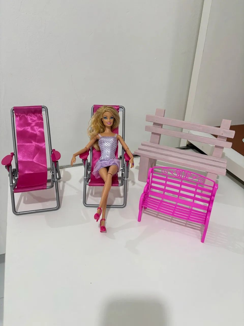 Lote cadeiras barbie 