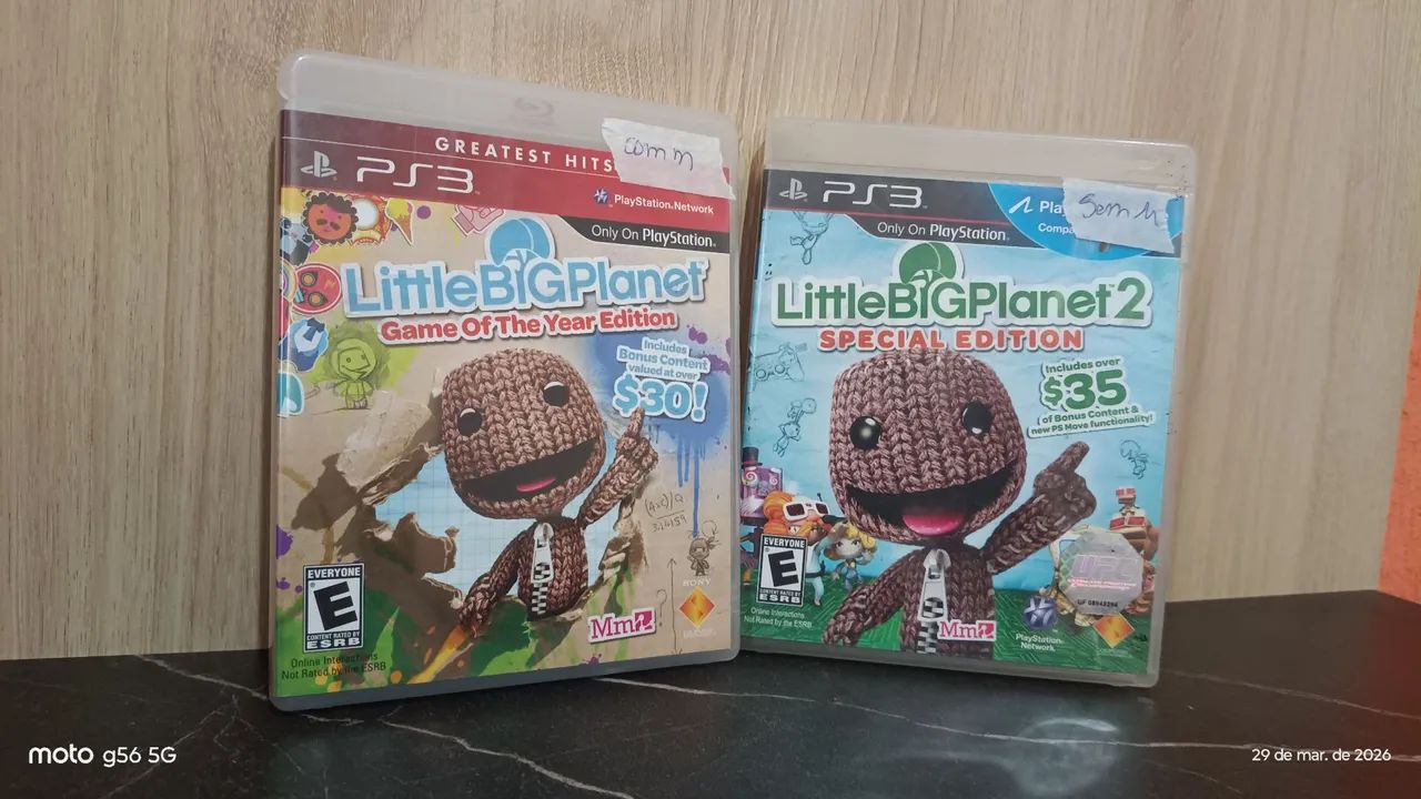 2 Jogos originais - Bundle Little Big Planet em português (ótimo