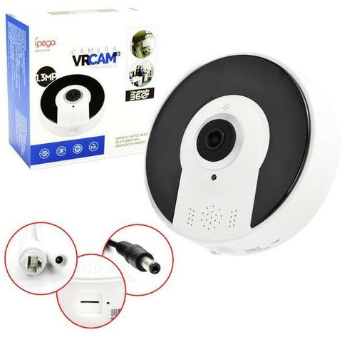 Camera Panoramica Segurança 3d Wi-fi 360° Vr Cam - Entrega Grátis em Maceió