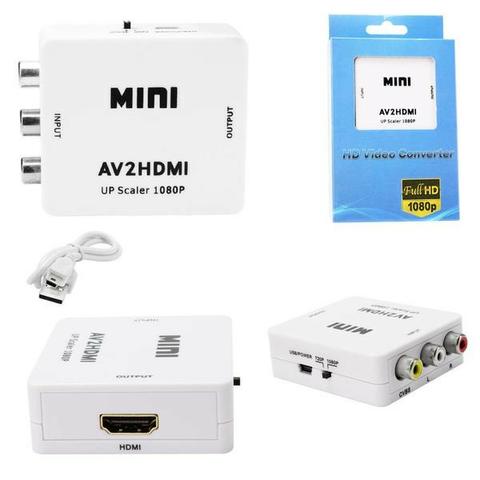 Conversor AV2Hdmi Vídeo Composto Rca Av Para Hdmi - Foto 2