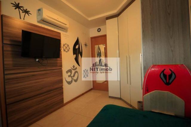 Excelente apartamento 3 quartos, frente, andar alto, parcialmente mobiliado, lazer complet - Foto 20
