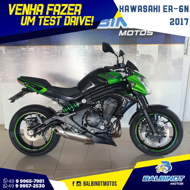 KAWASAKI ER6N 2017 VERDE
