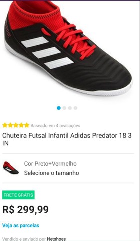 chuteira adidas infantil botinha