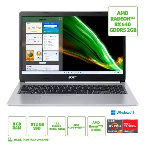 Notbook acer Aspire-5 I5 SSD512 prata - Foto 3