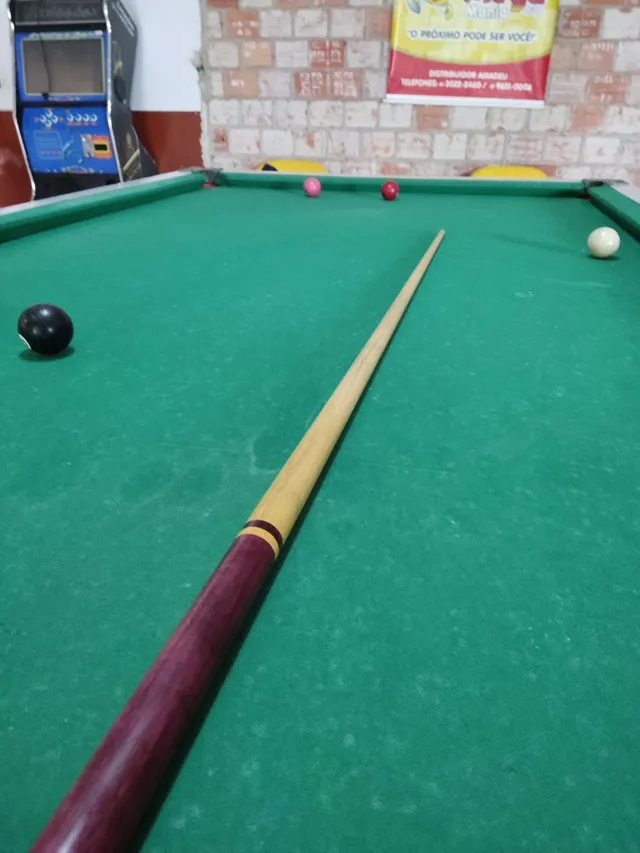 Jogo com 6 tacos GOIABÂO 1,45cm - Bilhar / Sinuca / Snooker