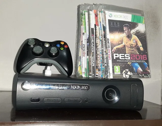 Xbox 360 Elite Slim Desbl. Completo Hd 250 Mais Jogo