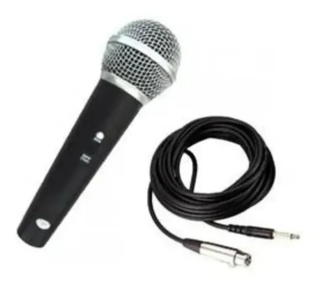 Microfone Profissional Lelong Le-903 Com Cabo 5 Metros Loja Coimbra Computadores Entrega - Foto 4