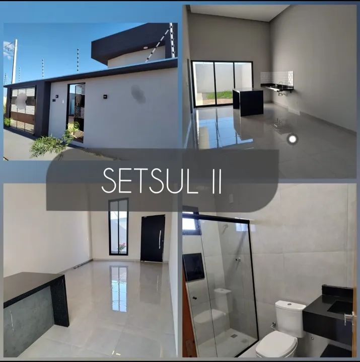 Casa Nova a venda $ 475mil de 3 quartos no Setsul 2 | Zona sul Rio Preto