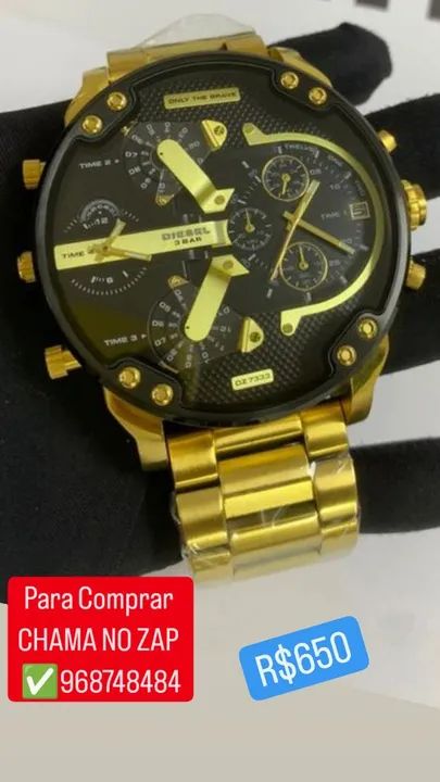 Relógio DIESEL 3 BAR MULTIFUNCIONAL ENTREGA GRÁTIS 