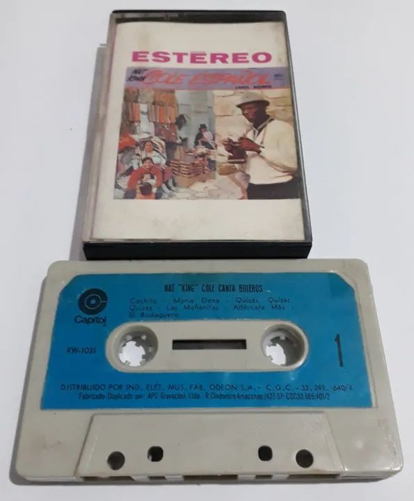 K7 Cassete - Mat 'King' Cole Canta Boleros - Capitol