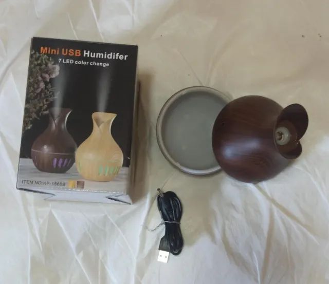Mini Umidificador de Ar Portátil Purificador Usb Led 200 Ml de Tomada Original 20