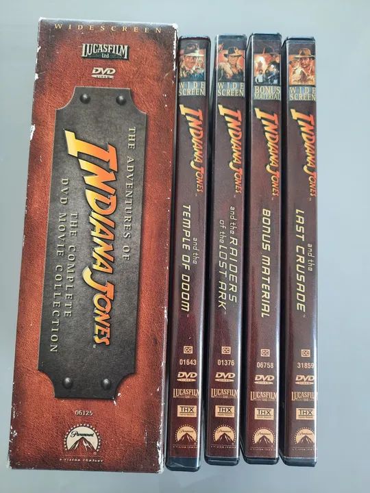 Coleção Completa Indiana Jones em DVD - Foto 2