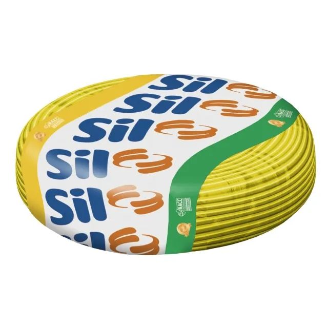 Fio Elétrico Cabo Flexivel Sil 750v 2,5mm x 100 Metros Amarelo - Foto 2