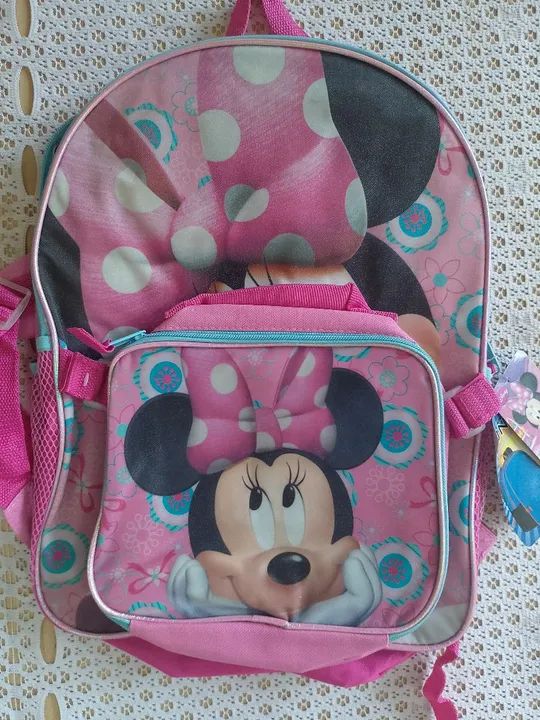 Mochila Infantil Nova da Minnie com lancheira  - Foto 2