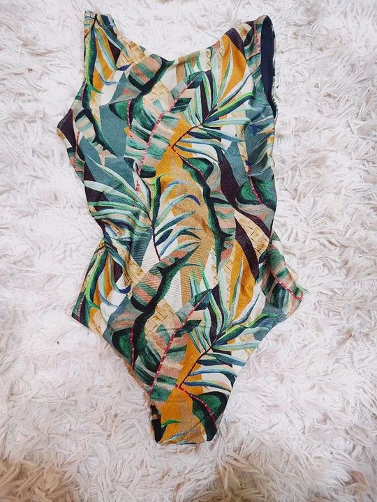 Maiô estampado tropical - Foto 2