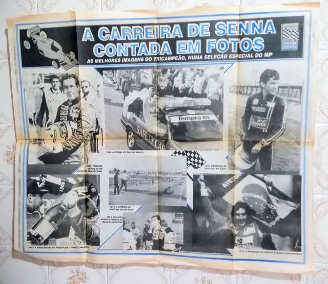 Combo C/ 03 Pôsteres Brasil Tetra, Senna + Mansell e Piquet - VENDO O LOTE OU UNIDADE  - Foto 3