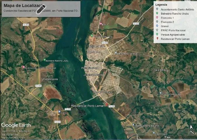 2 Lotes | 680m2 | Frente pro Lago | Cond fechado alto padrão Porto Leman Porto Nacional/TO - Foto 2