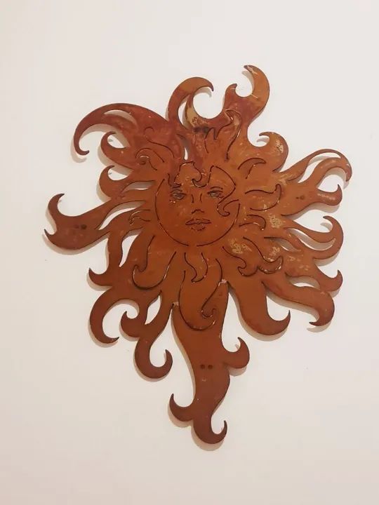 Sol painel decorativo Ferro 49cm - Foto 2
