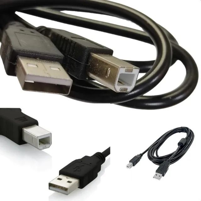 Cabo Usb Para Impressora Universal Padrão Cor Preto - Foto 2