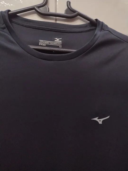 Camiseta masculina Mizuno M NOVA original azul marinho