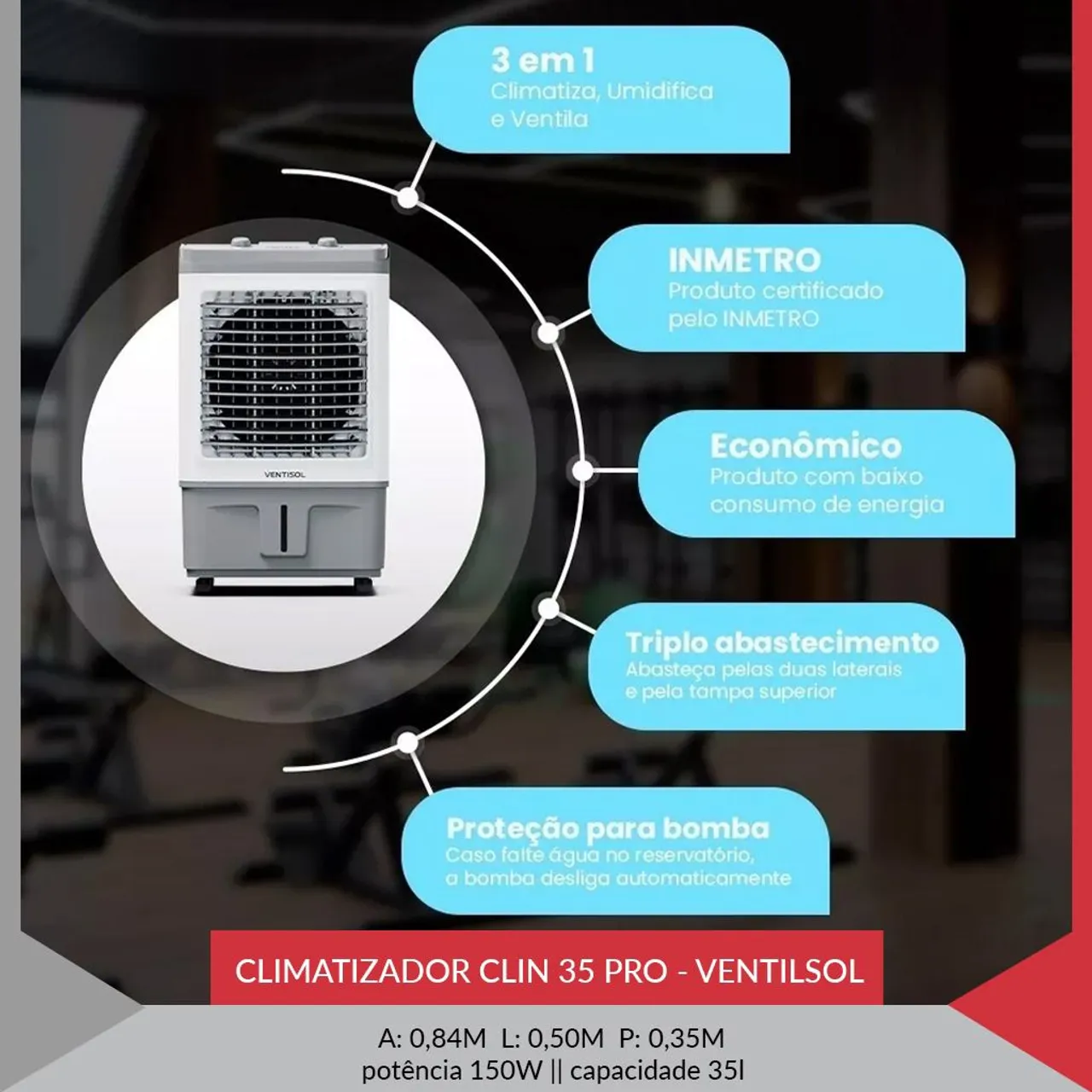Climatizador clin 35litros pro